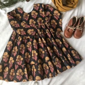 Pink Chicken Black and Red Sleeveless Sundress